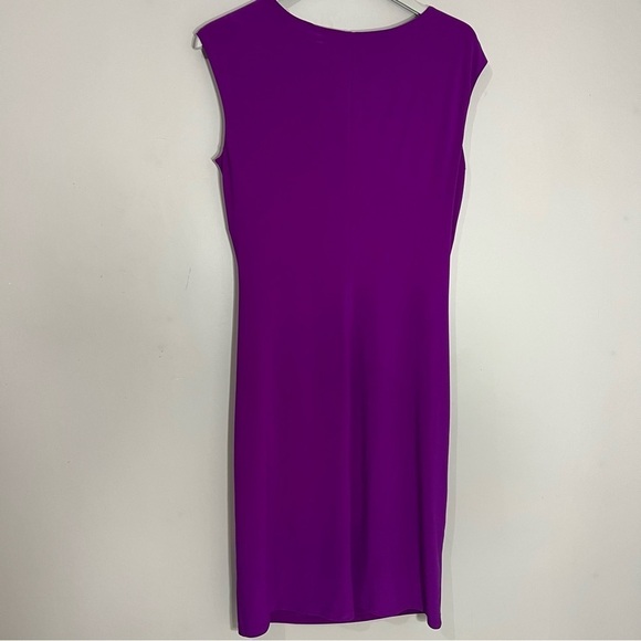 Ralph Lauren purple bodycon jersey knit dress business casual everyday normcore - Picture 7 of 11